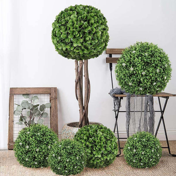 Artificial Boxwood Topiary Ball / Indoor Outdoor Artificial Plant Ball Wedding Party Decoration